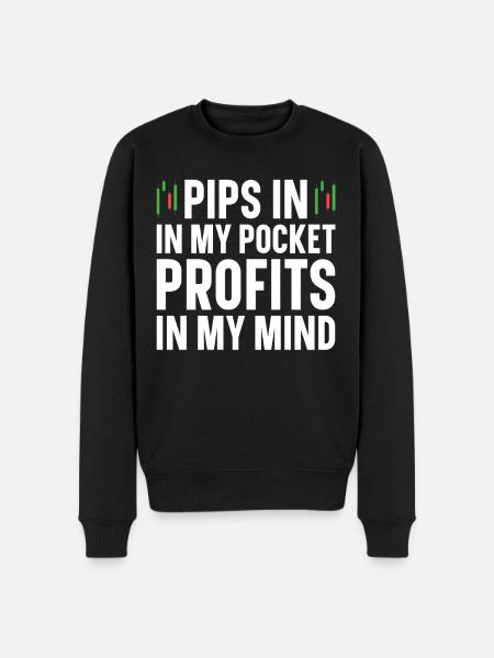 Forex Trading Forex Trader Financial Market - Men's Premium Organic Jumper - black