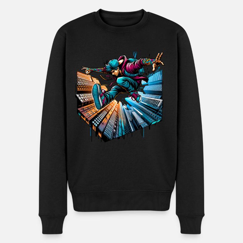 Parkour - Pull Premium bio Homme - noir