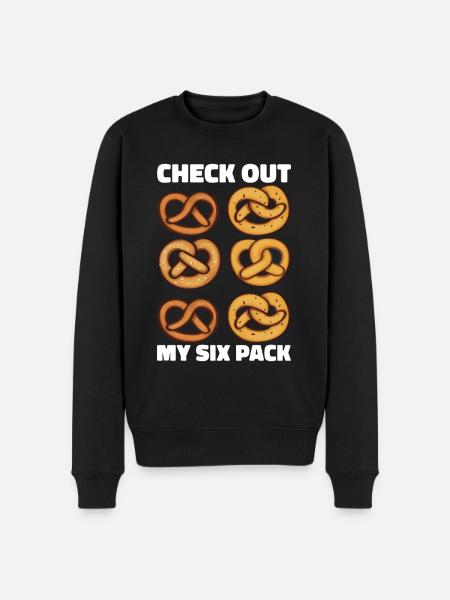 Bretzel Brezeln Bäcker Backwaren - Männer Premium Bio Pullover - Schwarz