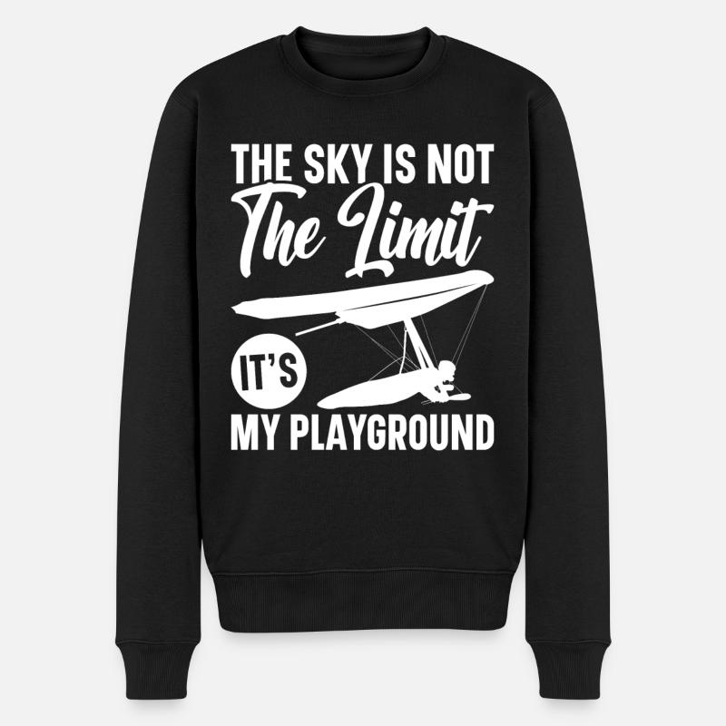 Deltaplane Parapente Deltaplane - Pull Premium bio Homme - noir