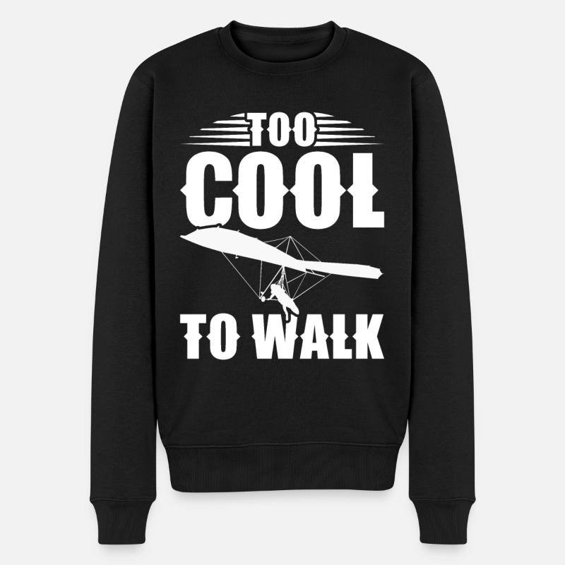 Deltaplane Parapente Deltaplane - Pull Premium bio Homme - noir