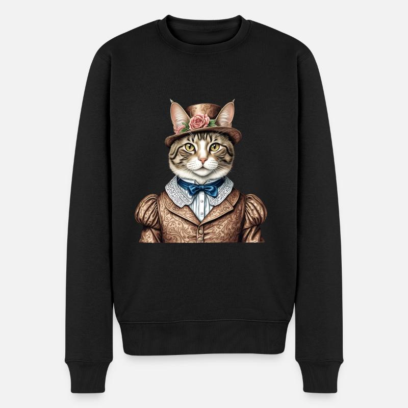Chat aristocrate - Pull Premium bio Homme - noir