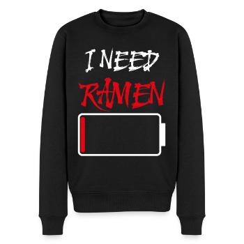 J’ai besoin de Ramen Anime Japon Amateurs de nouilles culinaires - Pull Premium bio Homme - noir - Devant - Nico (187cm)