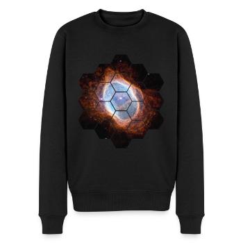 Universumsbild des südlichen Ringnebels Webb-Raum - Männer Premium Bio Pullover - Schwarz - Vorne - Nico (187cm)