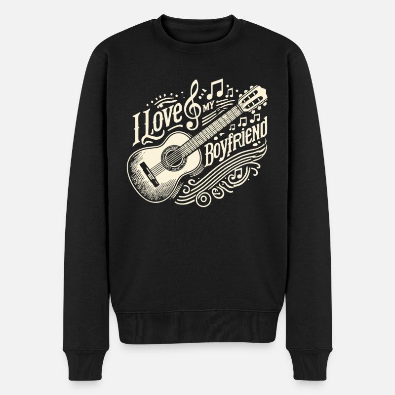 J’aime mon copain - Pull Premium bio Homme - noir