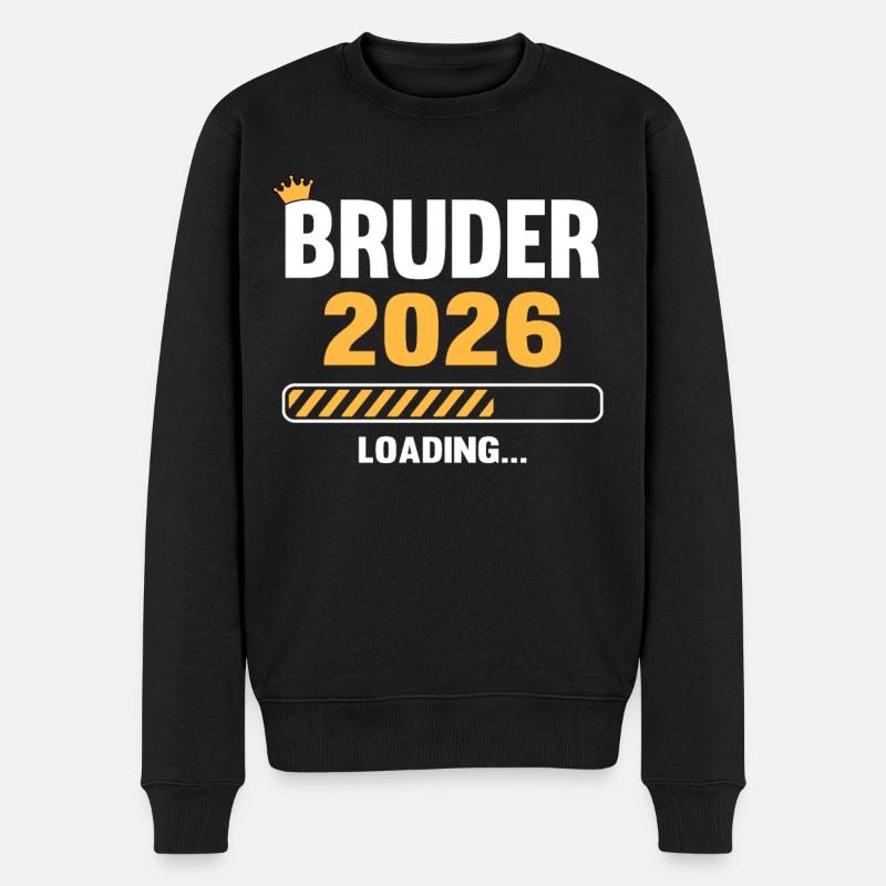 Bruder 2026 Loading - Männer Premium Bio Pullover - Schwarz