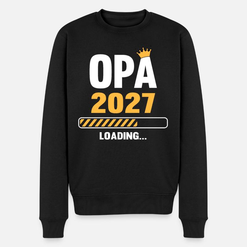 Opa 2027 Loading - Männer Premium Bio Pullover - Schwarz