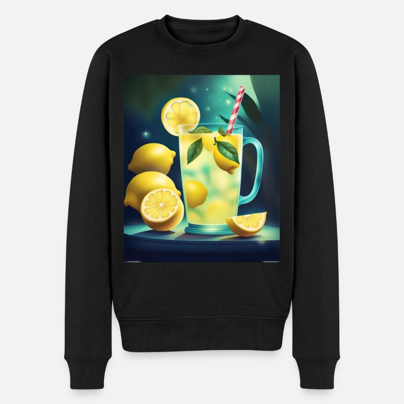 Pichet de limonade en verre - Pull Premium bio Homme - noir