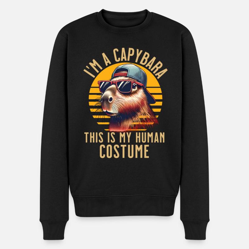 Déguisement de capybara - Pull Premium bio Homme - noir