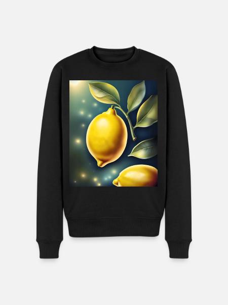 Healthy lemon lemon - Men's Premium Organic Jumper - black