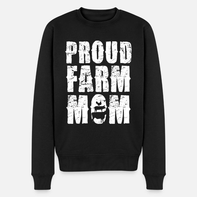 Déclaration de Proud Farm Mama - Pull Premium bio Homme - noir