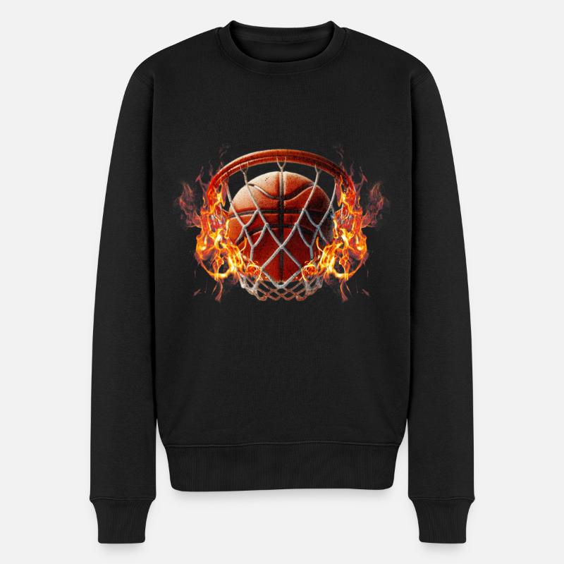 Basket-ball Joueurs de basket-ball - Pull Premium bio Homme - noir