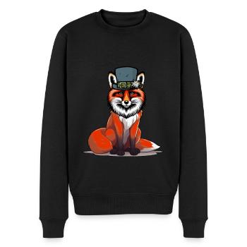 Alpes tyroliennes Renards Renards Autriche Suisse - Pull Premium bio Homme - noir - Devant - Nico (187cm)