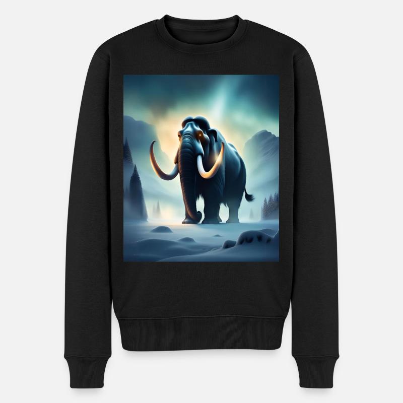 mammouth maléfique effrayant - Pull Premium bio Homme - noir