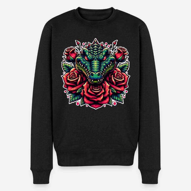 Alligator - Pull Premium bio Homme - noir