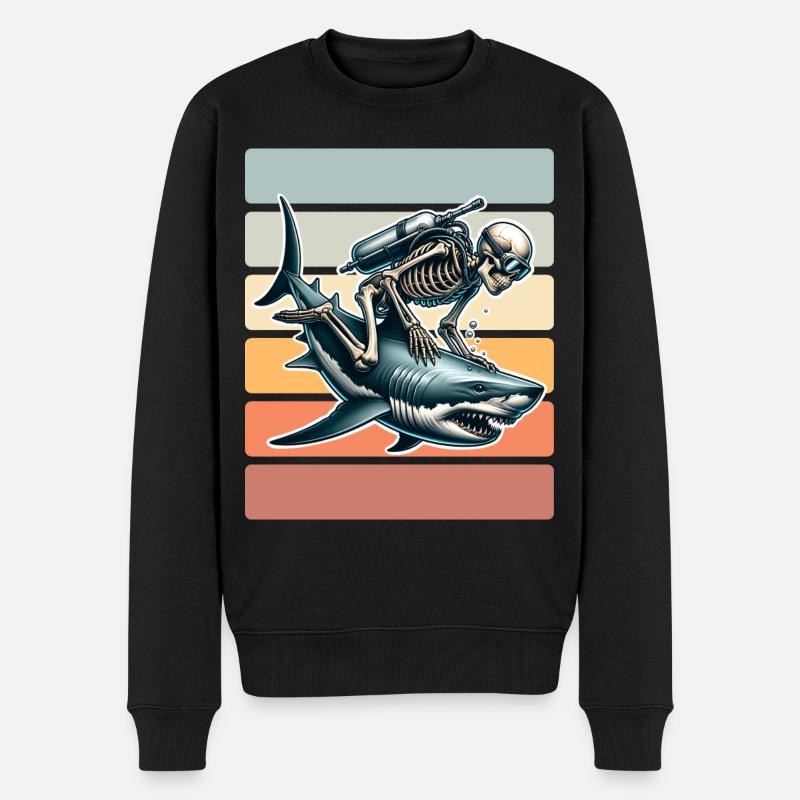 Plongeurs - Pull Premium bio Homme - noir