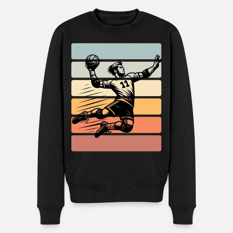 Handball Joueurs de handball - Pull Premium bio Homme - noir