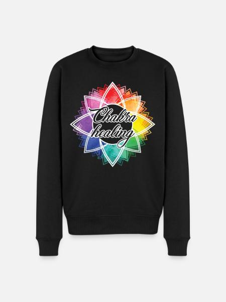 Chakra Healing Funny Chakra - Men's Premium Organic Jumper - black
