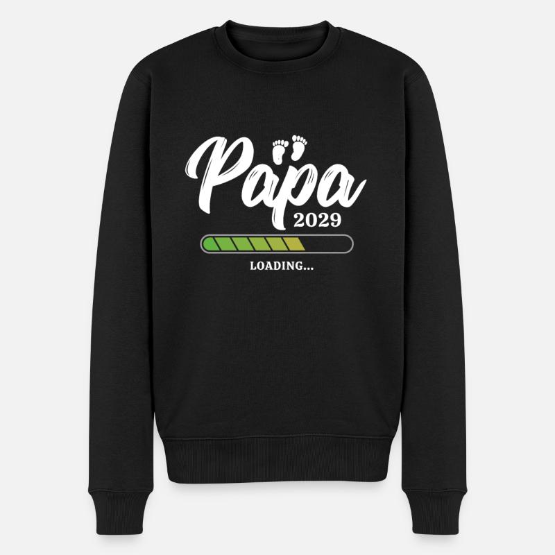 Papa Chargement 2029 - Pull Premium bio Homme - noir