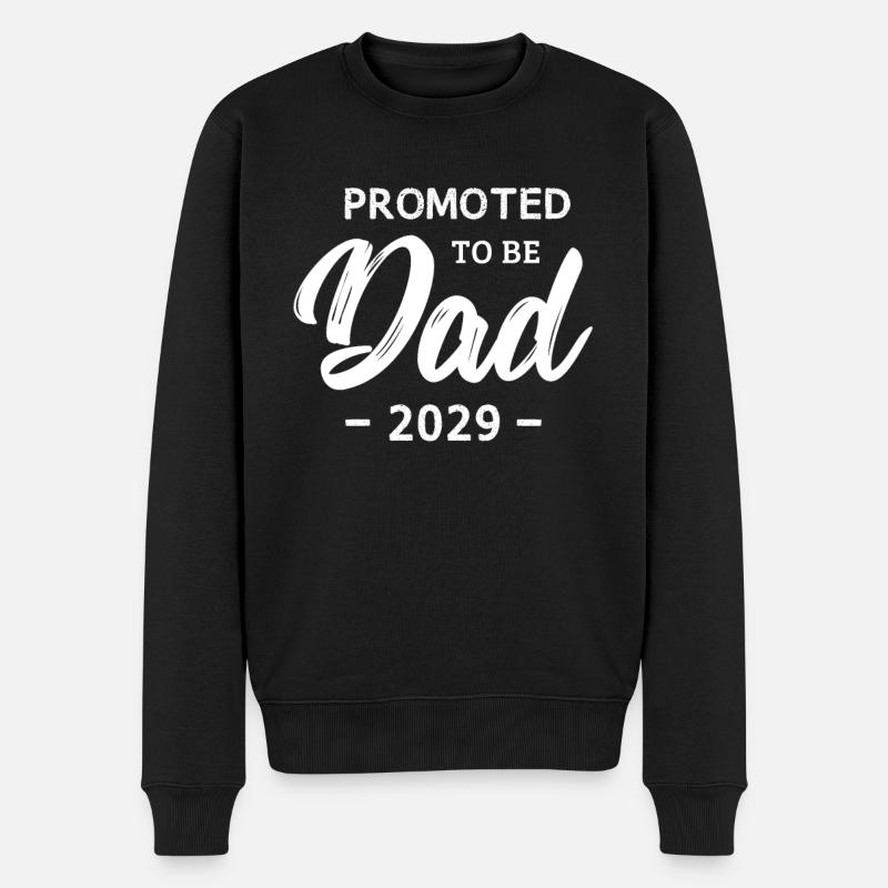 Promoted To Be Daddy 2029 - Männer Premium Bio Pullover - Schwarz