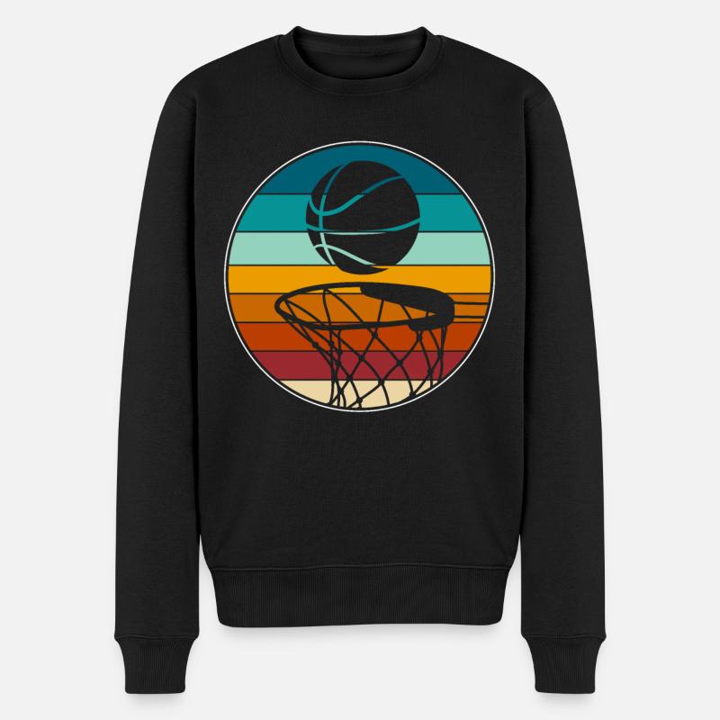 Basket-ball Joueurs de basket-ball - Pull Premium bio Homme - noir