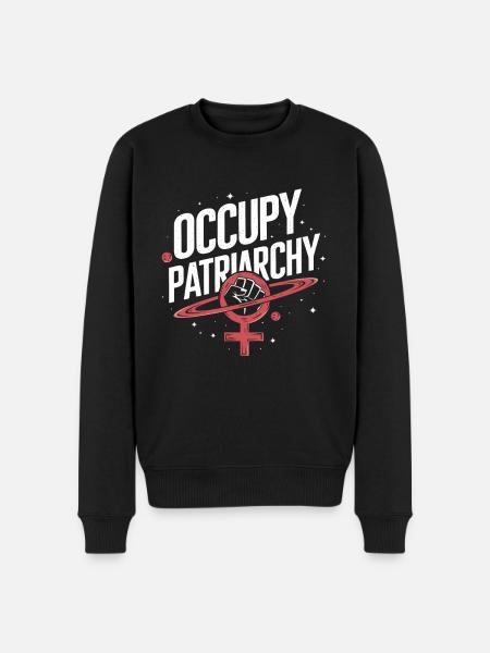 Occupy Patriarchy Feminist Empowerment - Men's Premium Organic Jumper - black