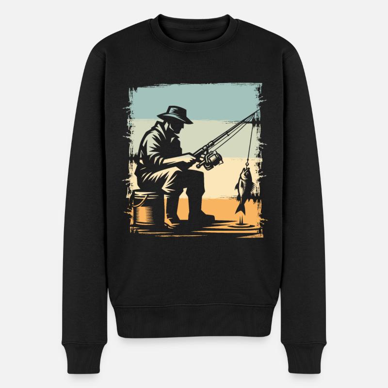 Pêche Pêcheurs Pêche - Pull Premium bio Homme - noir