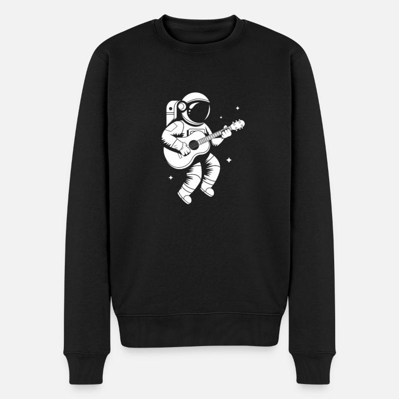 Astronaut - Männer Premium Bio Pullover - Schwarz