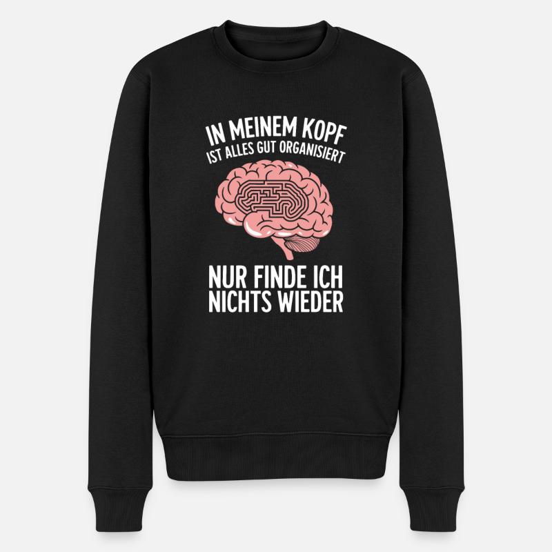 Schüler - Männer Premium Bio Pullover - Schwarz