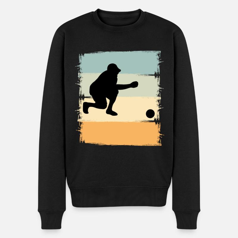 Boule Boccia Joueur de Boule - Pull Premium bio Homme - noir