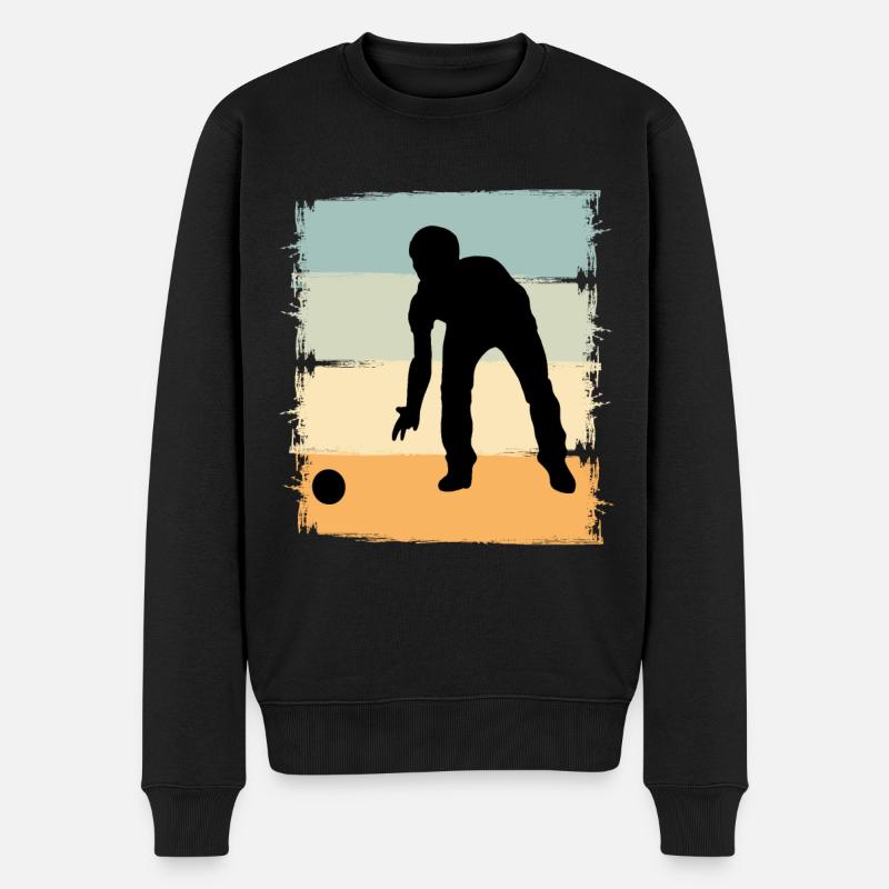 Boule Boccia Joueur de Boule - Pull Premium bio Homme - noir