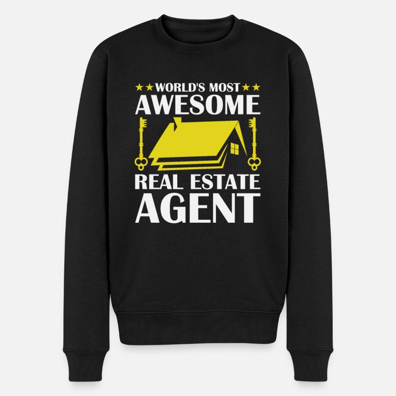 Agent immobilier - Pull Premium bio Homme - noir