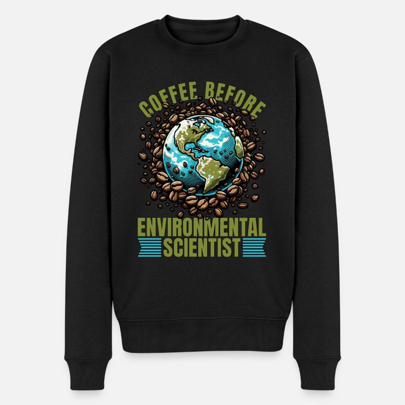 Environmental Scientist Coffee Biologist Coffee - Männer Premium Bio Pullover - Schwarz