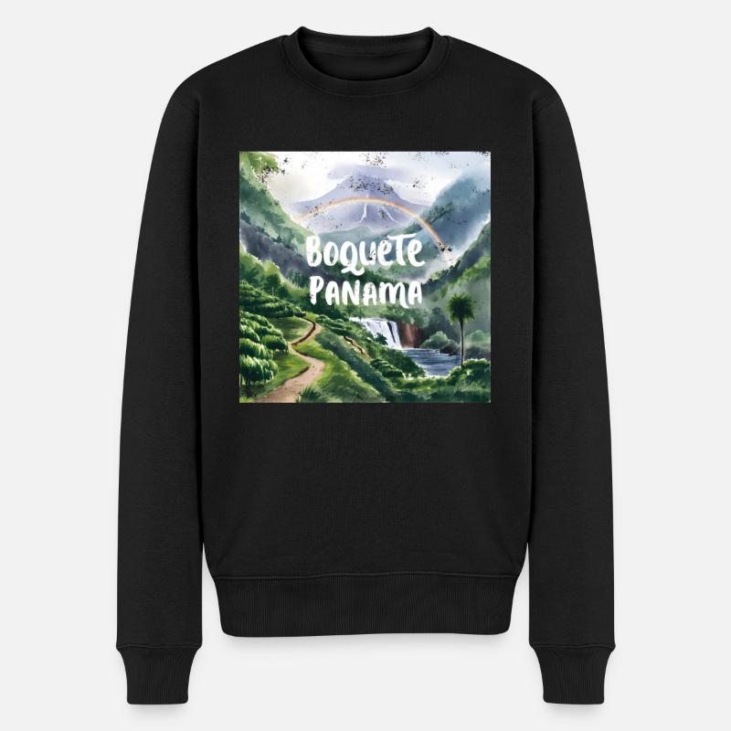 Boquete, Panama - Pull Premium bio Homme - noir