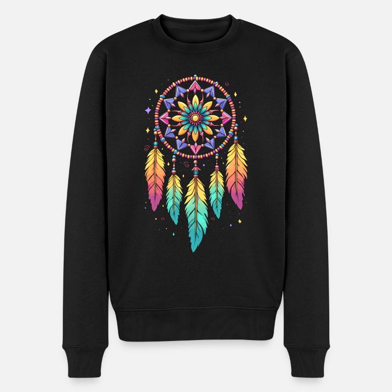 Attrape-rêves boho - Pull Premium bio Homme - noir