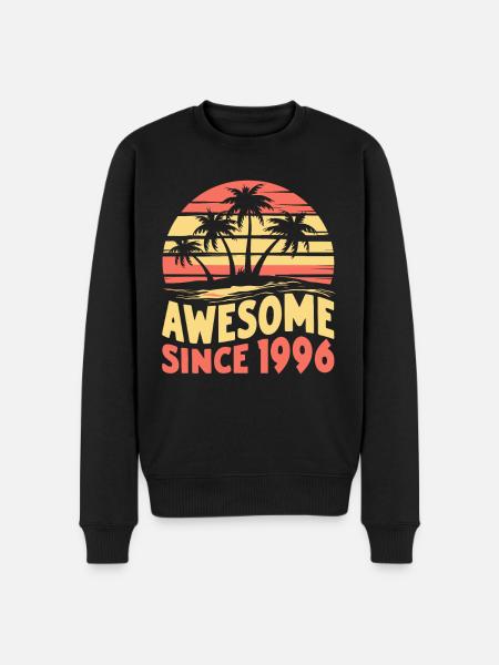 Awesome Since 1996 Birthday - Men's Premium Organic Jumper - black