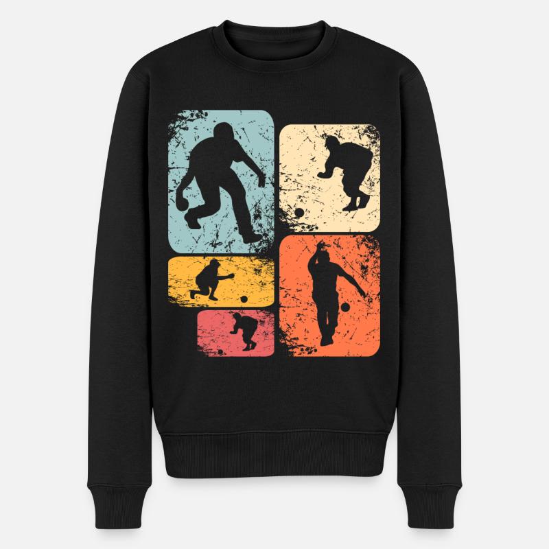 Boule Boccia Joueur de Boule - Pull Premium bio Homme - noir