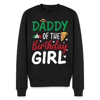 Daddy Of The Birthday Girl - Männer Premium Bio Pullover - Schwarz - Vorne - Nico (187cm)