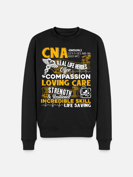 CNA Proud CNA - Men's Premium Organic Jumper - black