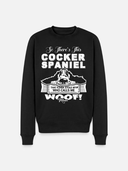 Cocker Spaniel Mom - Men's Premium Organic Jumper - black