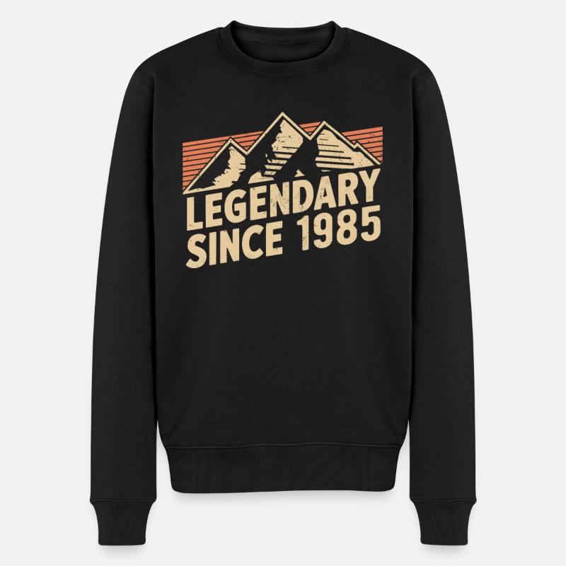 Légendaire depuis 1985 Anniversaire - Pull Premium bio Homme - noir