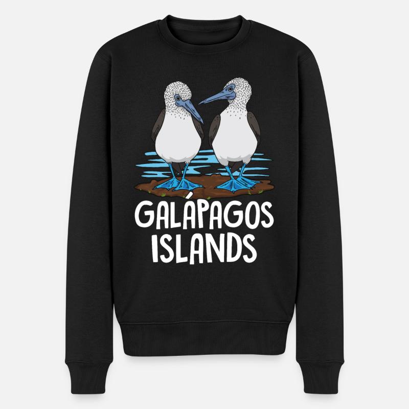 Îles Galapagos - Pull Premium bio Homme - noir