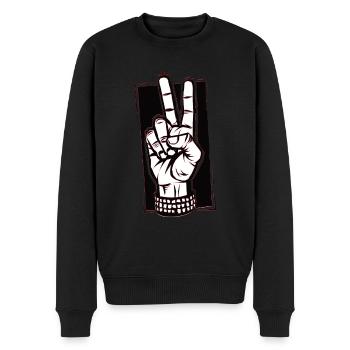 Let's Rock - Men's Premium Organic Jumper - black - Front - Nico (187cm)