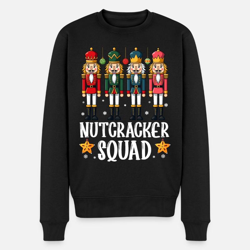 Nutcracker Squad - Men's Premium Organic Jumper - black