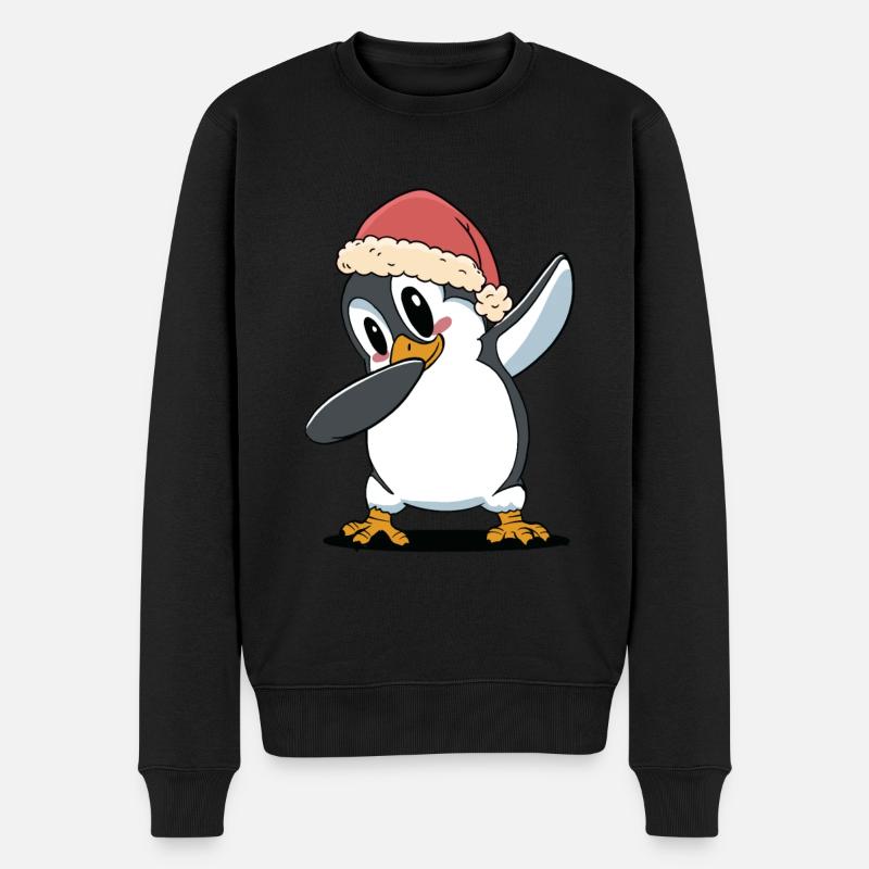 Père Noël Pingouins Pingouins - Pull Premium bio Homme - noir