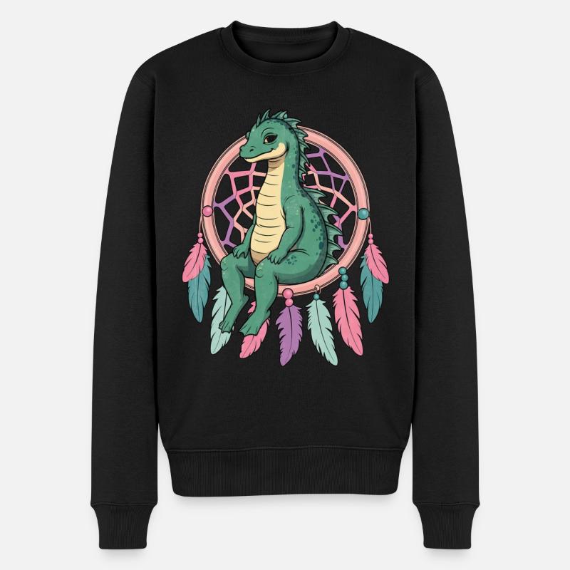 Attrape-rêves Loch Ness Monster - Pull Premium bio Homme - noir