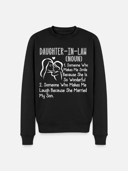 Daughter In Law Definition - Men's Premium Organic Jumper - black