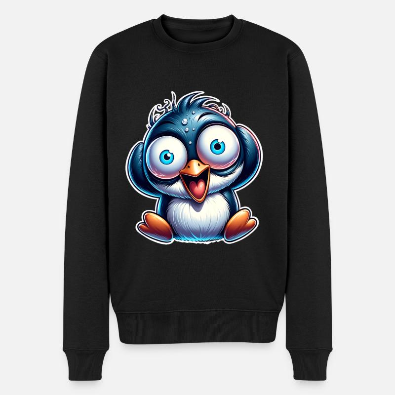 Pingouin fou - Pull Premium bio Homme - noir
