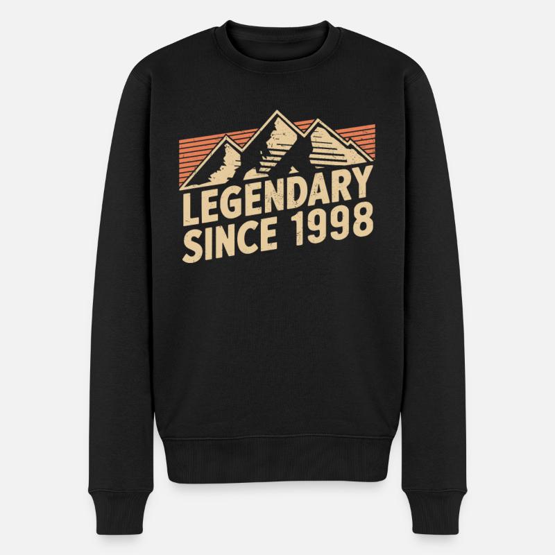 Légendaire depuis 1998 Anniversaire - Pull Premium bio Homme - noir