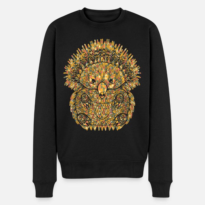 Awesome Echidna Geometric - Men's Premium Organic Jumper - black